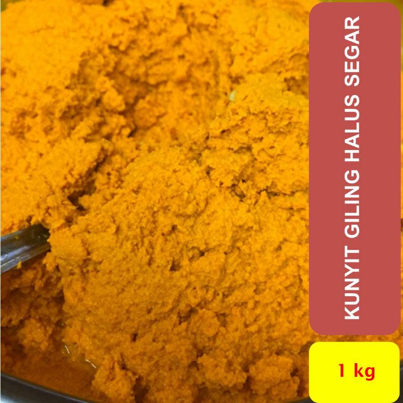 

Bumbu Giling Kunyit Kunir Halus Segar 1000g