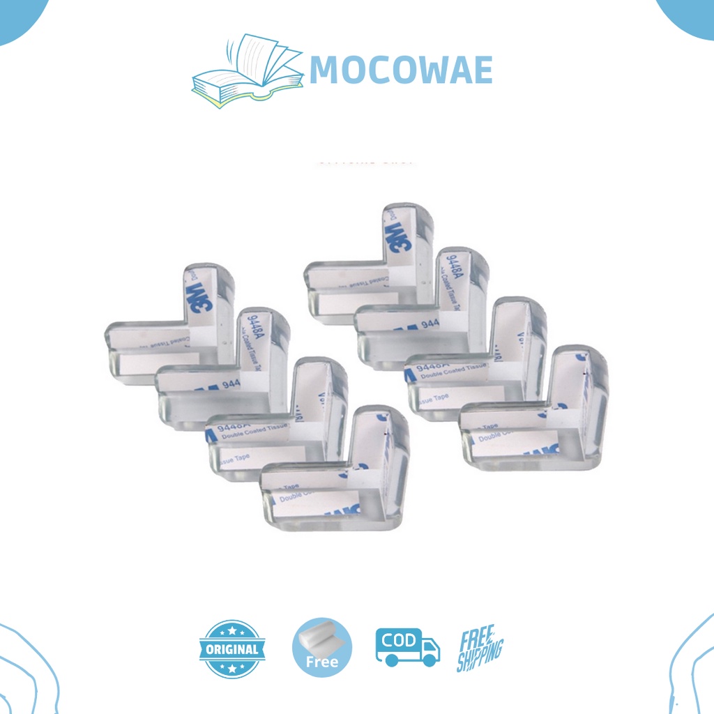 

Pelindung Sudut Meja Transparan Table Safety Silicone Pengaman Siku Meja Silikon
