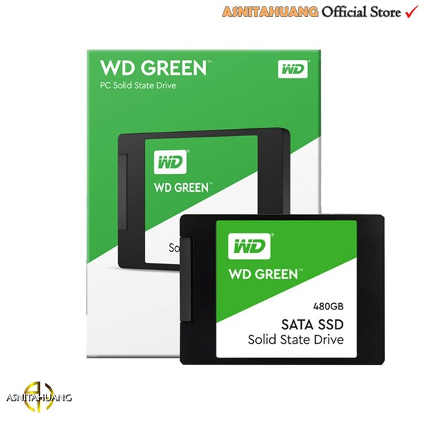 SSD WD Green 480GB 3D NAND SATA3 2.5&quot; - Solid State Drive Internal 480GB