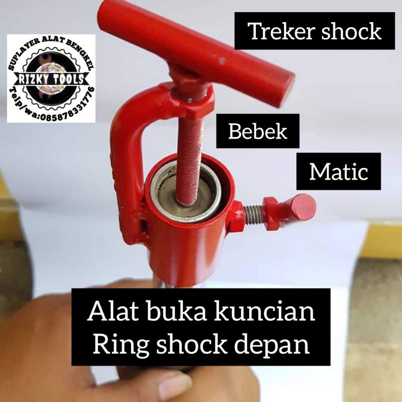 treker press ban tubeles alat buka ban | treker shock depan alat buka ring shock depan