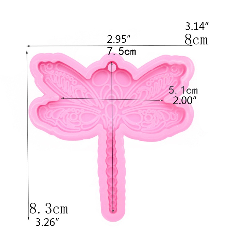 SIY  Dragonfly Keychain Epoxy Resin Mold Key Chain Earrings Pendants Silicone Mould