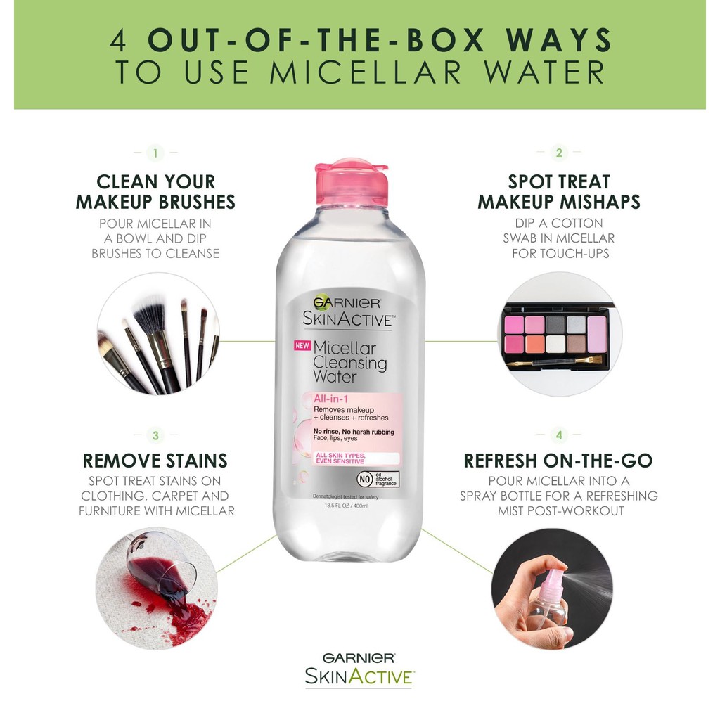 [BPOM] GARNIER MICELLAR CLEANSING WATER/  MICELLAR OIL INFUSED CLEANSING WATER