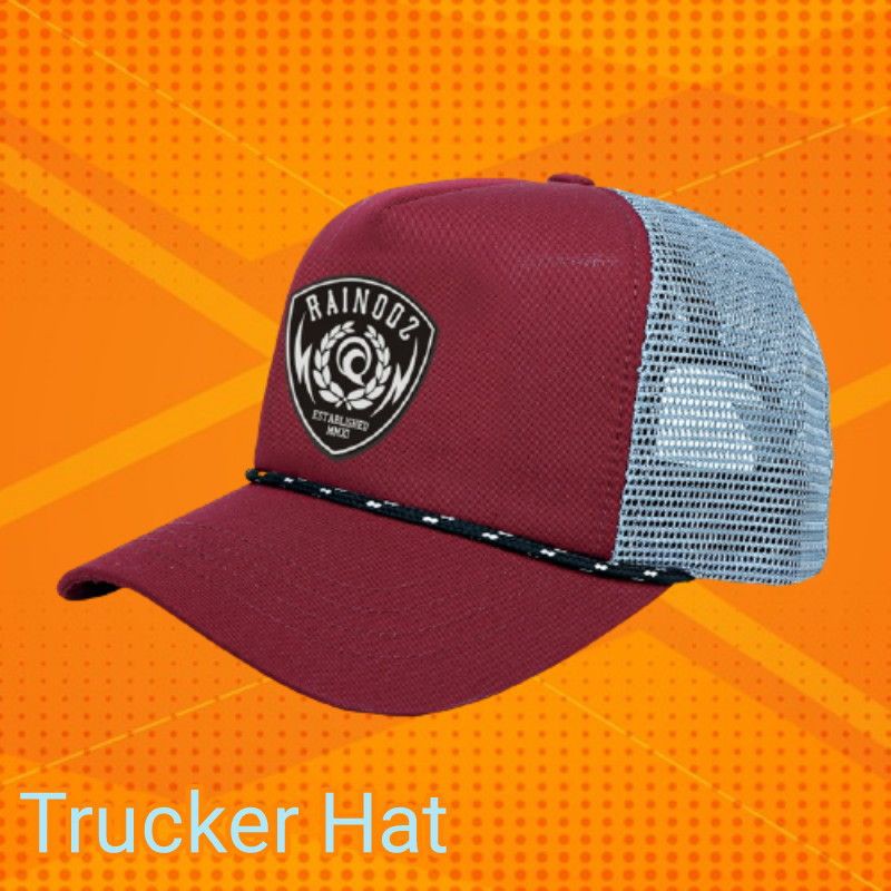 Topi Trucker/Baseball Jaring Distro Pria All Size Merah Kombinasi Original