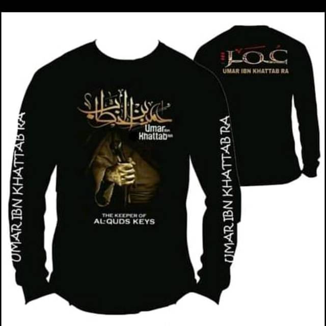 Kaos umar bin Khattab tangan panjang terpopuler