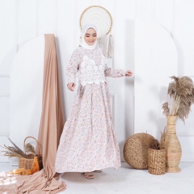 MAXI DRESS WANITA ROMPI RAJUT IMPORT PREMIUM BELEZE