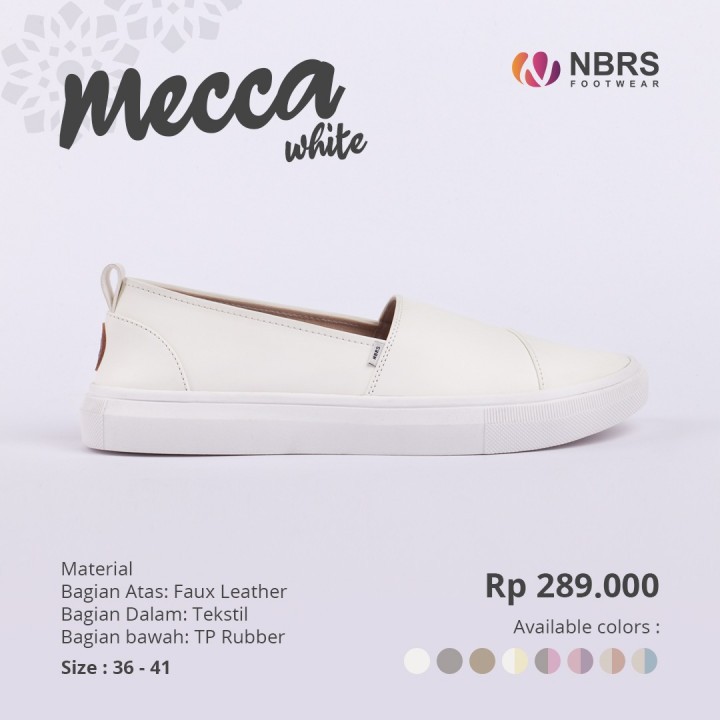 Nibras Footwear Sepatu MECCA wanita Casual kekinian ootd polos