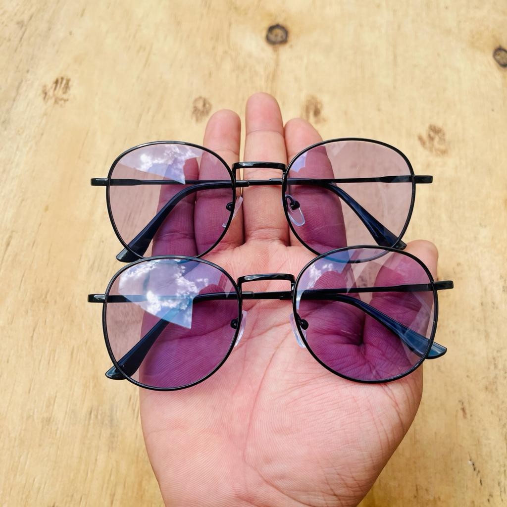 Spring Style NEW 2021 KACAMATA PHOTOCROMIC OVAL - FRAME OPTIK TITANIUM KOREAN STYLE