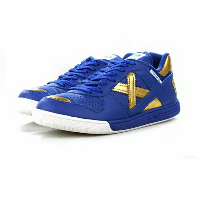 SEPATU FUTSAL X MUNICH CONTINENTAL 901 BLUE GOLD