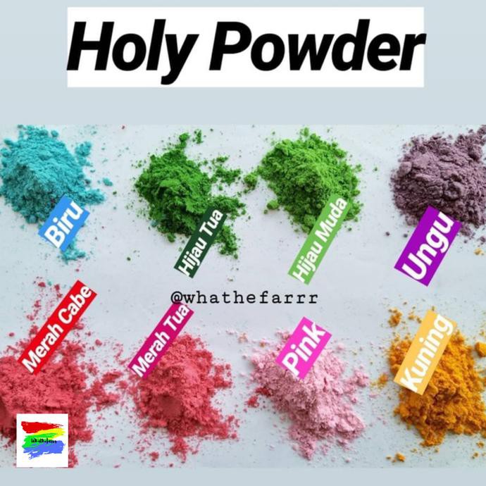 

MURAH HOLY POWDER (TEPUNG WARNA) 1KG MURAH & AMAN. (COLOUR RUN) (KODE 005))