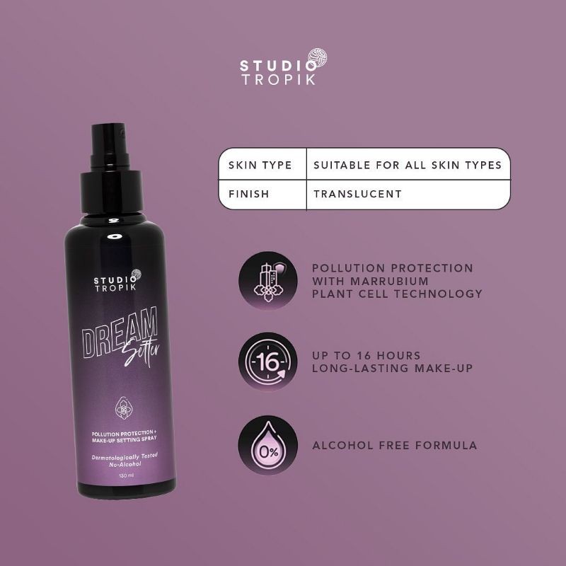 ❤ MEMEY ❤ STUDIO TROPIK Dream Setter | Glowy makeup Setting Spray