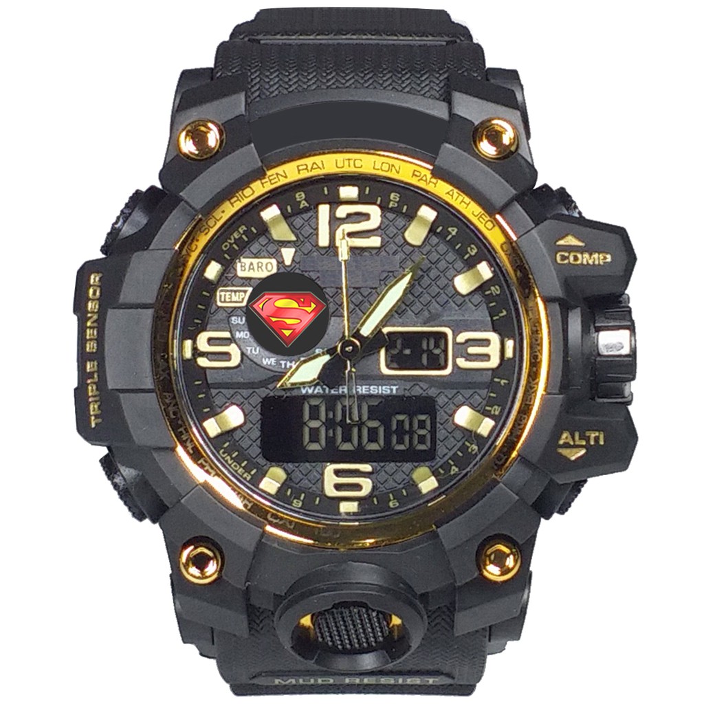 (Istimewa Bossque) Jam SUPERMAN NEW DT List Gold (Exclusive)