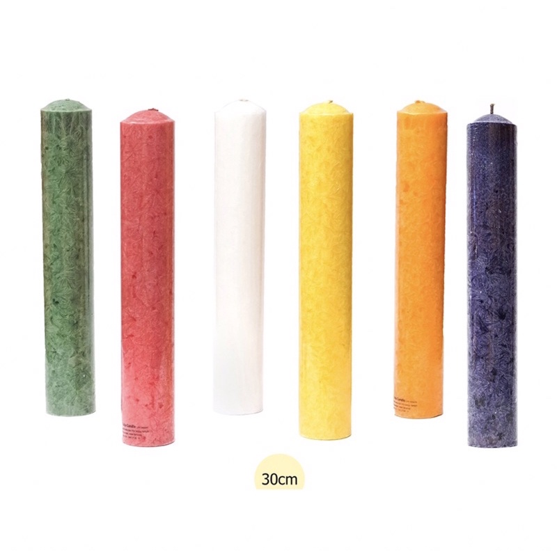 Lilin Pilar Warna (Uk 30 x 5cm) Lilin Pilar Rohani - Lilin Besar