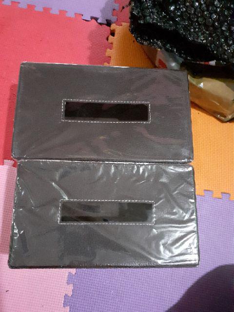 Kotak Box Tisu Vinyl 24x13x9 Cm - Coklat