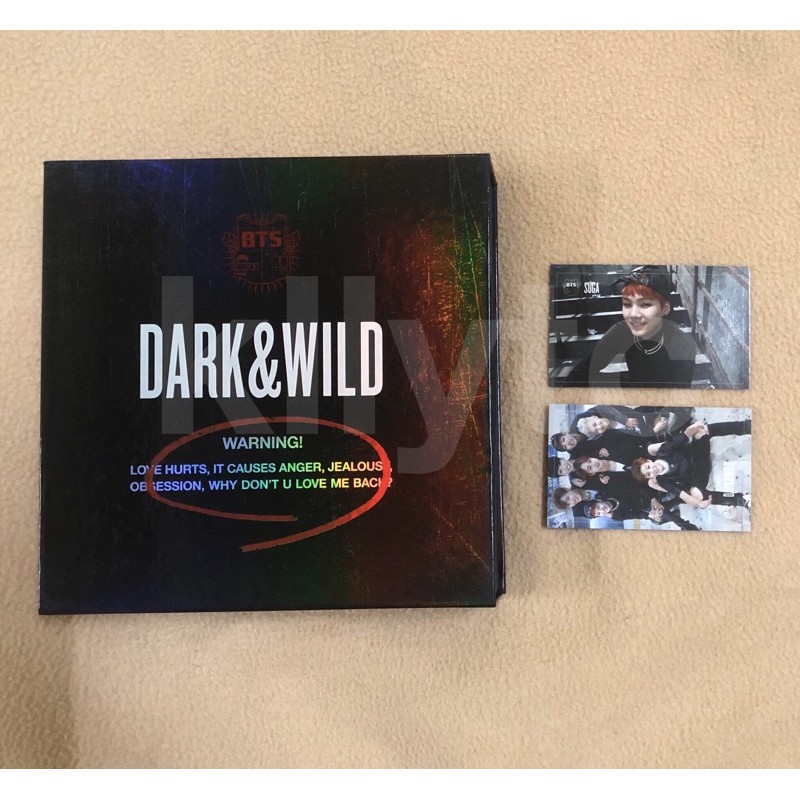 [ BOOKED ] BTS Dark and Wild DNW Album with Suga Yoongi Group PC Photocard Fullset