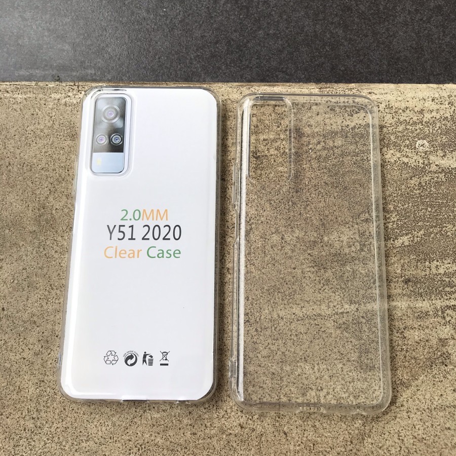 NEW VIVO Y35 Y22 Y16 V23 5G Y15S Y01 Y51 Y51A Y33S Y53S V20 V20 2021 V20 SE CASE SOFTCASE HD 2.00mm BENING CLEAR TPU TRANSPARAN SILIKON KARET SOFT CASING COVER TEBAL V20SE