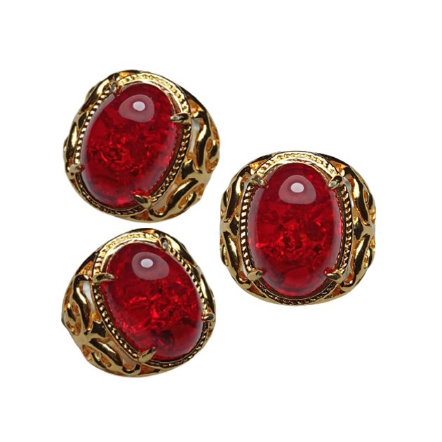 Batu Cincin Akik Pria Merah Siam Pecah Seribu Size Kantoran Keren