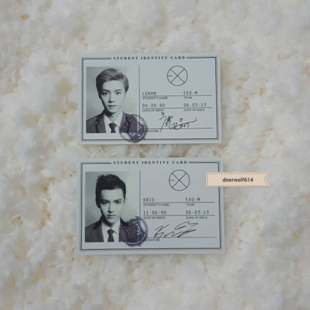 EXO XOXO Official ID Card (Photocard) [LUHAN/KRIS]