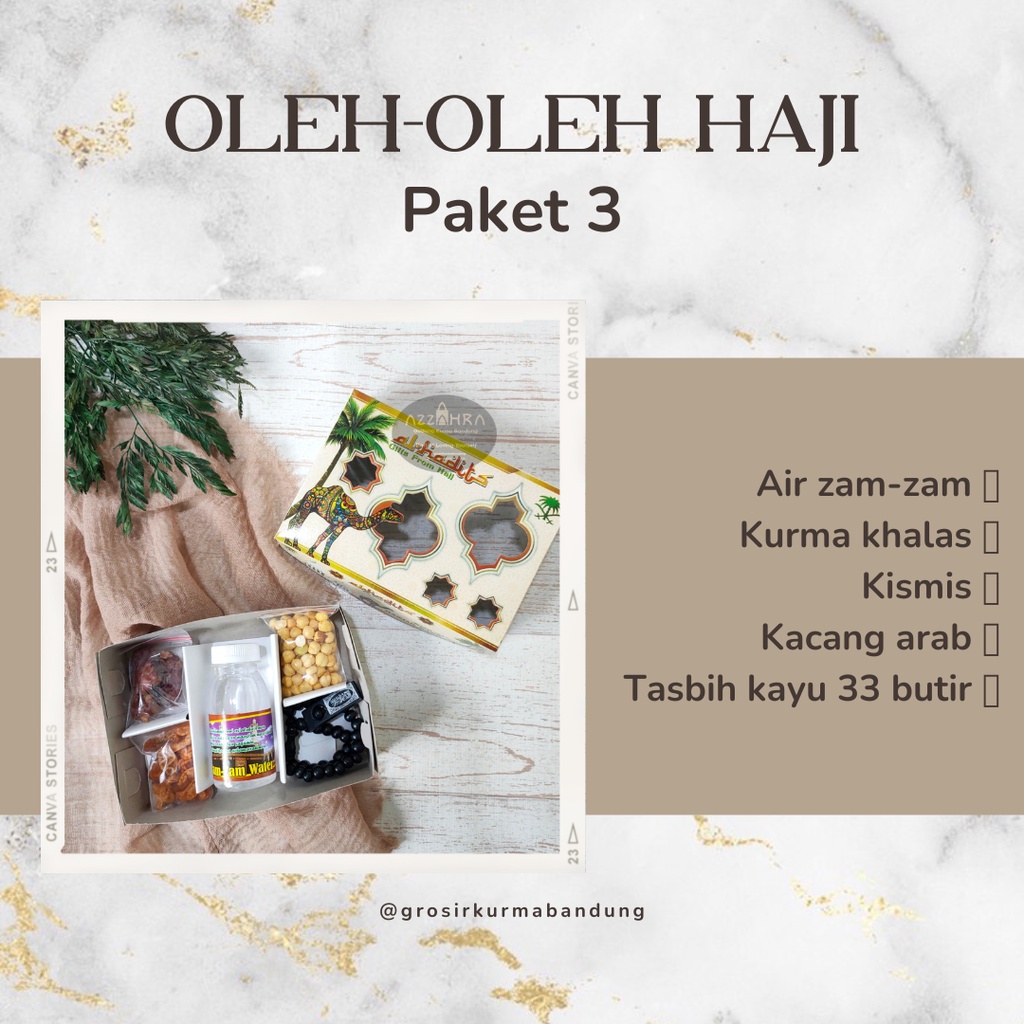 

Paket 3 - Paket Murah Oleh Oleh Haji Dan Umroh