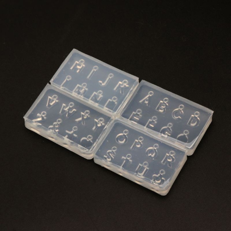 Siy Cetakan Kristal Epoksi Uv Bentuk Huruf / Angka 3d Bahan Silikon Untuk Dekorasi Nail Art Diy