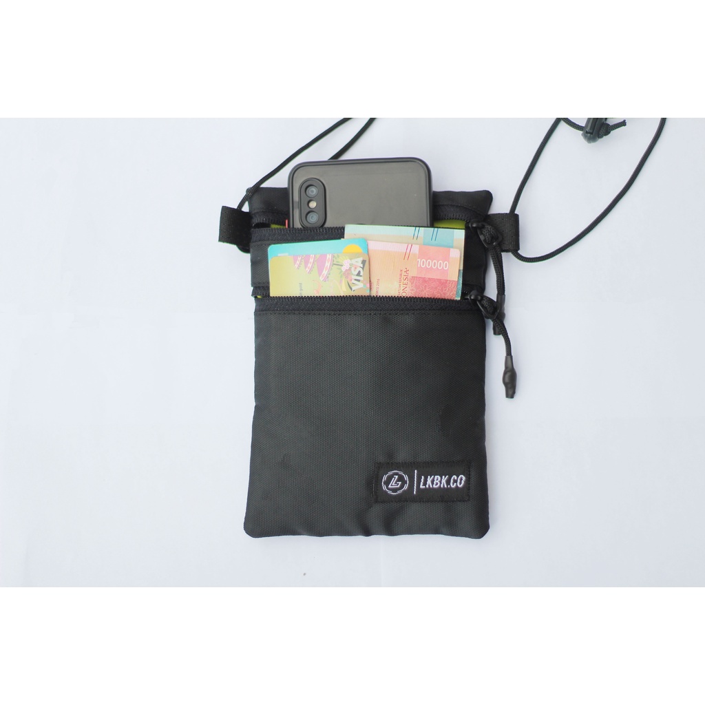 LOOK BACK VEGAS Sling Phone - Tas Selempang - Tas Gantung Leher - Hanging Wallet Original