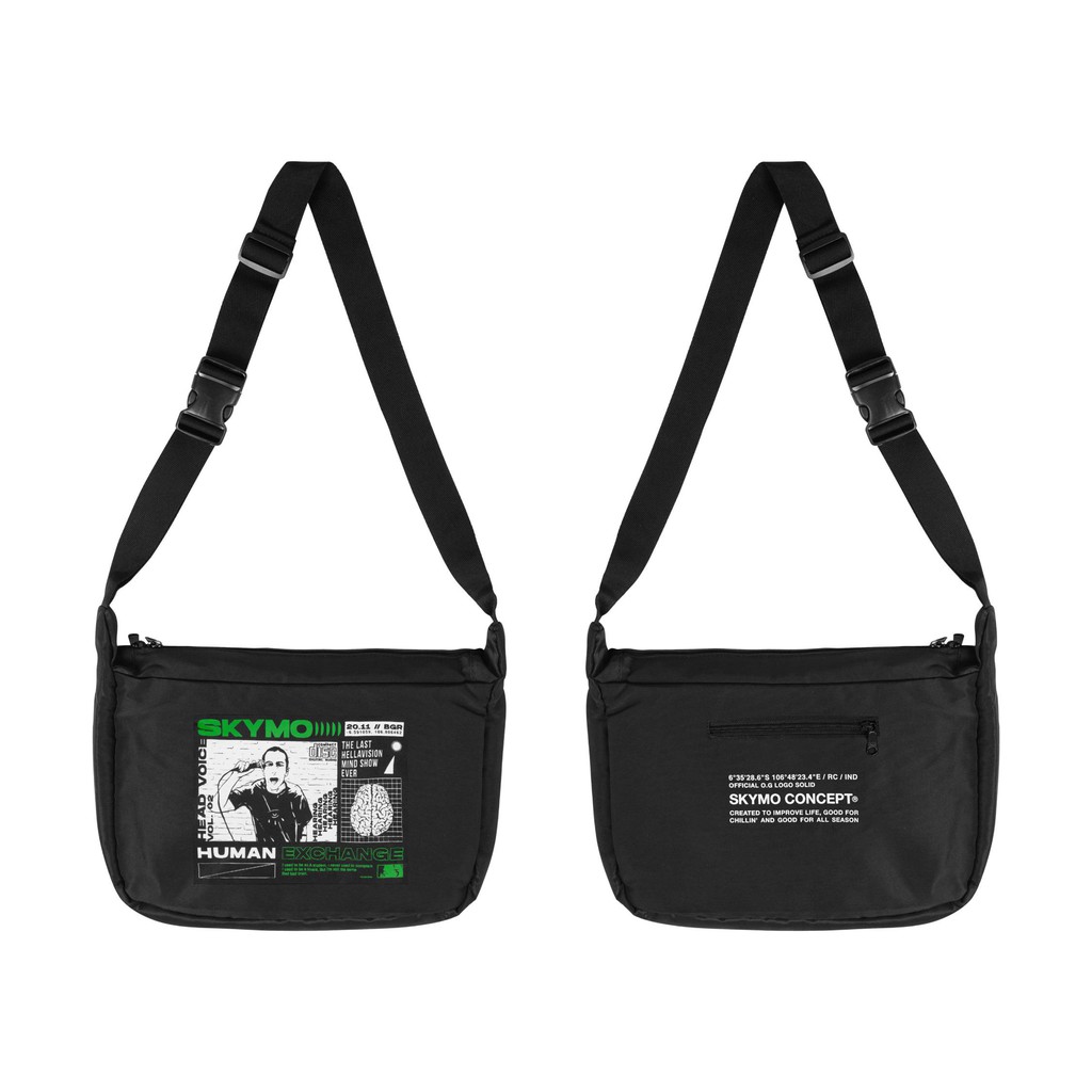 Skymo Apparel Sling Bag Hellavision Black