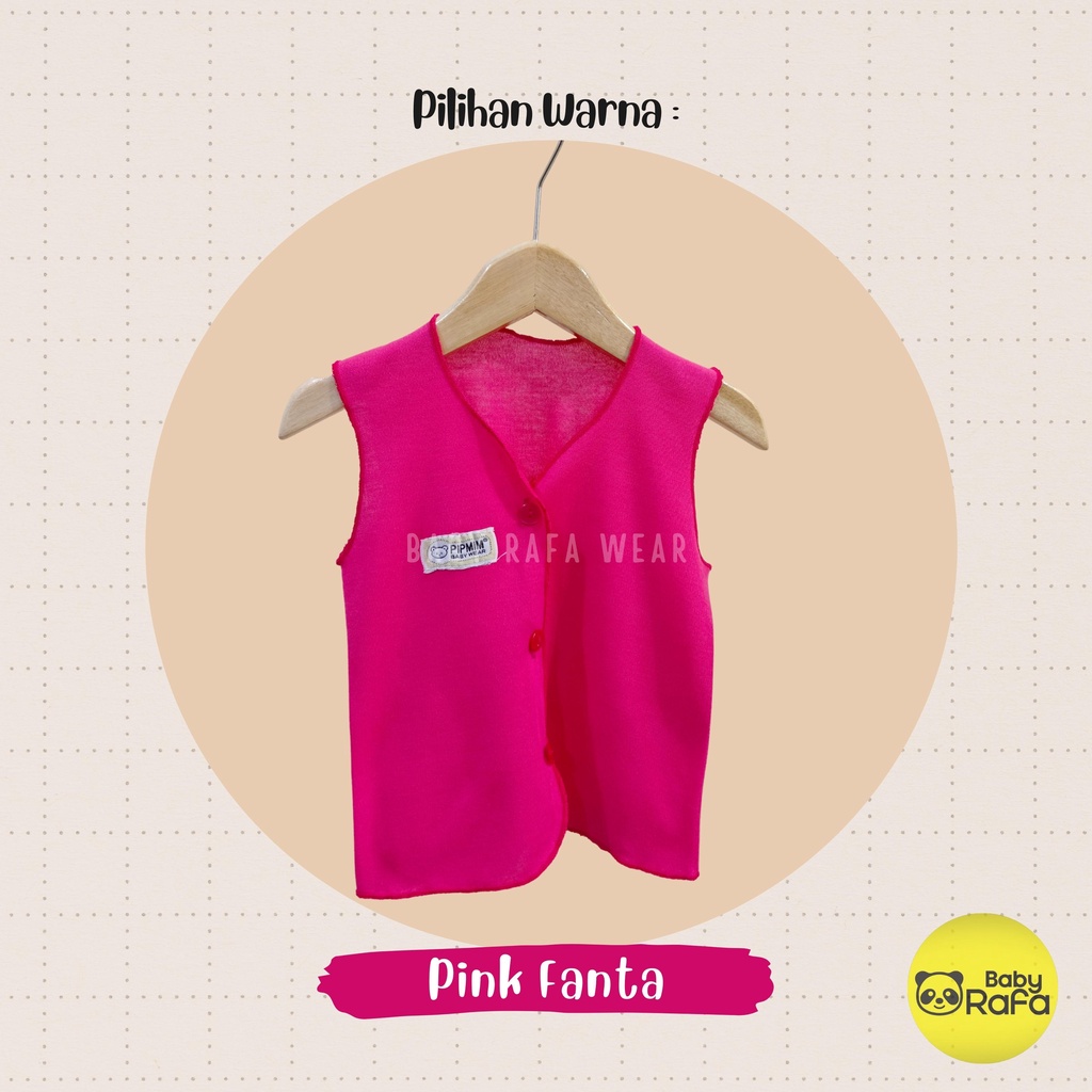 Baju Bayi Tangan Kutung BABY GIRLS Size 0 - 3 Bulan merk SNI PIP MIM - PINK SERIES