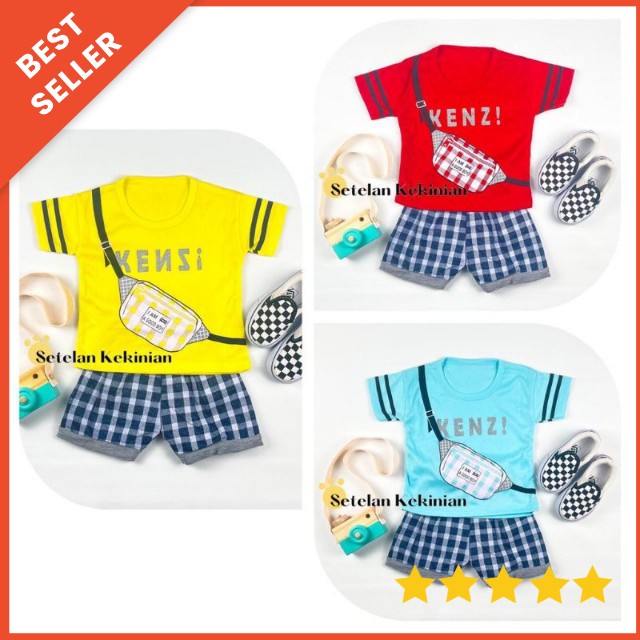 Setelan Baby Cowok 3-18bulan SNI Baju Bayi Laki Laki Kasual tas Set Baby Boy 1thn Keren Trendy COD