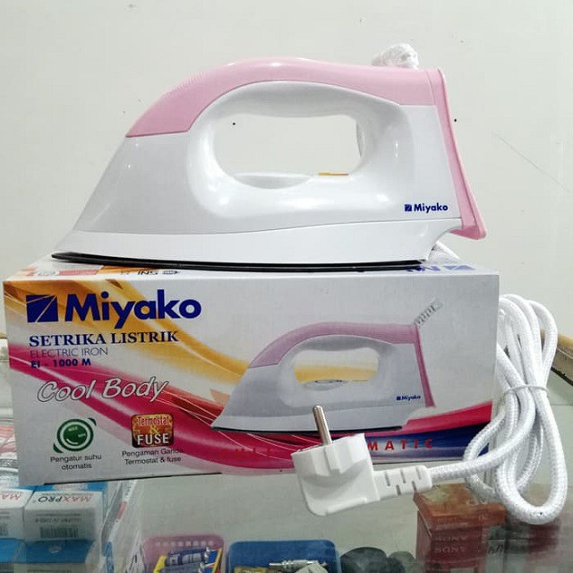 Setrika Miyako EI 1000 M Murah Anti Lengket promo