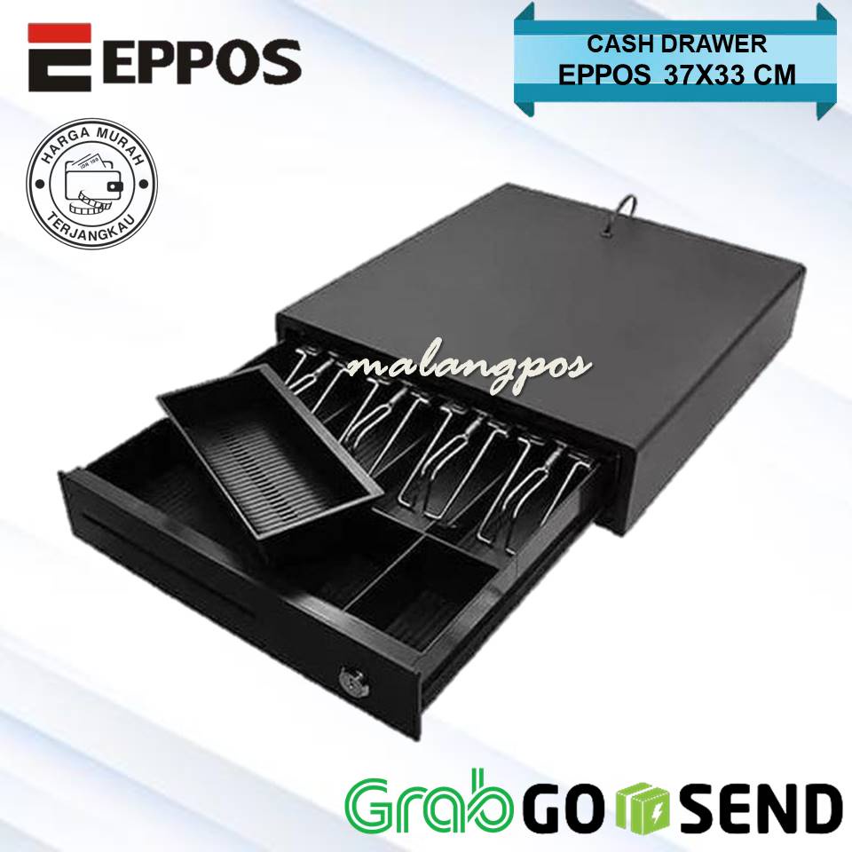 PROMO CASH DRAWER LACI UANG KASIR EPPOS 37X33CM CD330 KOTAK UANG KASIR MINI 4 SLOT SETARA PRJ-335