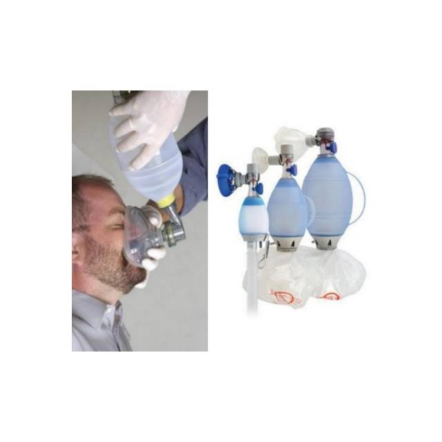 AMBU Oval Reusable Silicone Resuscitator / Ambu Bag Silikon