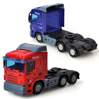  Mainan Truk Kontainer  Traktor Bahan Alloy untuk Anak Laki 
