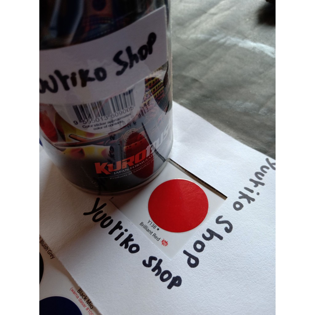 Pilok Samurai Cat Samurai Paint y138 brilliant red Cat Semprot merah candy