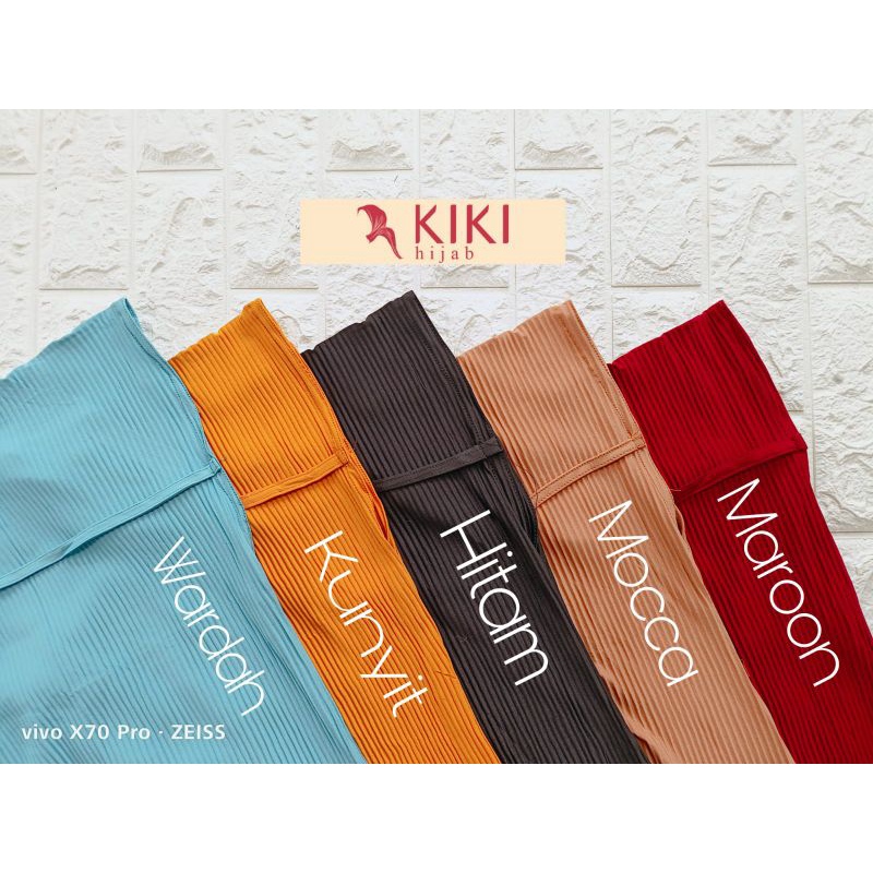 [Ori KIKI HIJAB] BERGO PET PLISKET ••Hijan instan bergo plisket