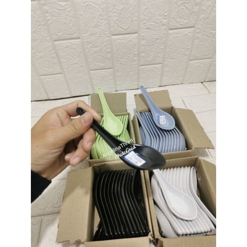 Sendok Bubur Melamine Onyx Premium - Sendok Bebek ONYX DESIGN - Sendok es Campur Melamine Onyx - Sen