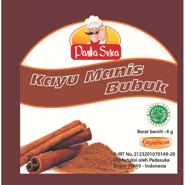 

Padasuka Kayu Manis Bubuk 12x4gram