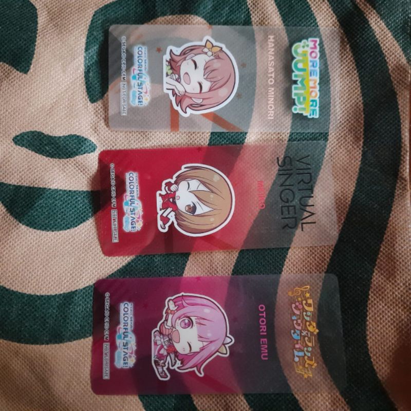 

Pjsekai Bonus Bookmark ( kasih notes mau chara apa )