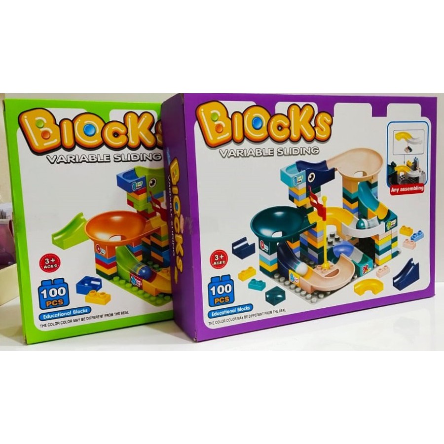 BRICK LEGO COMPATIBLE SLIDING BALL BLOCK VARIABLE MAINAN SELUNCUR BOLA
