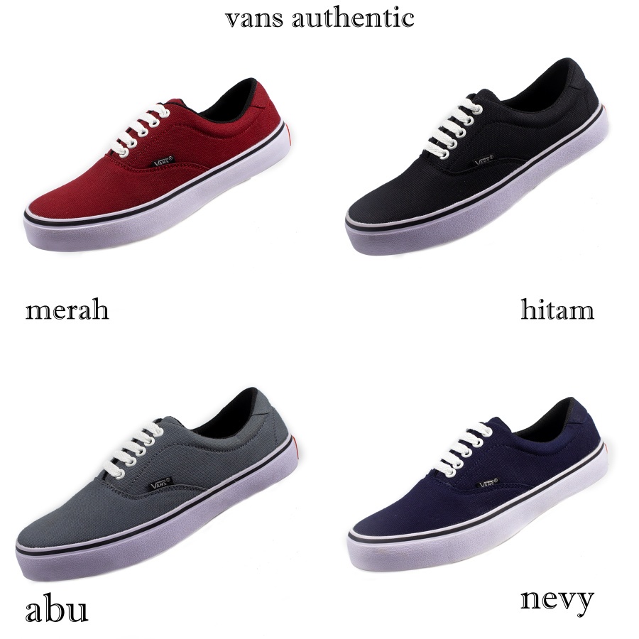 Sepatu Vens Authentic Old School Polos Kets Sekolah Pria Wanita murah