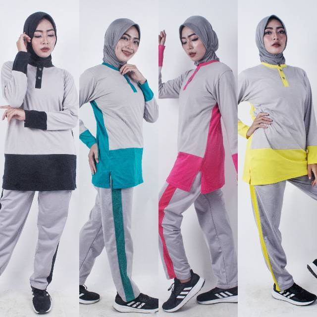 Jual Setelan Muslim Baju Olahraga Muslimah Baju Senam Wanita Muslim Shopee Indonesia 4293