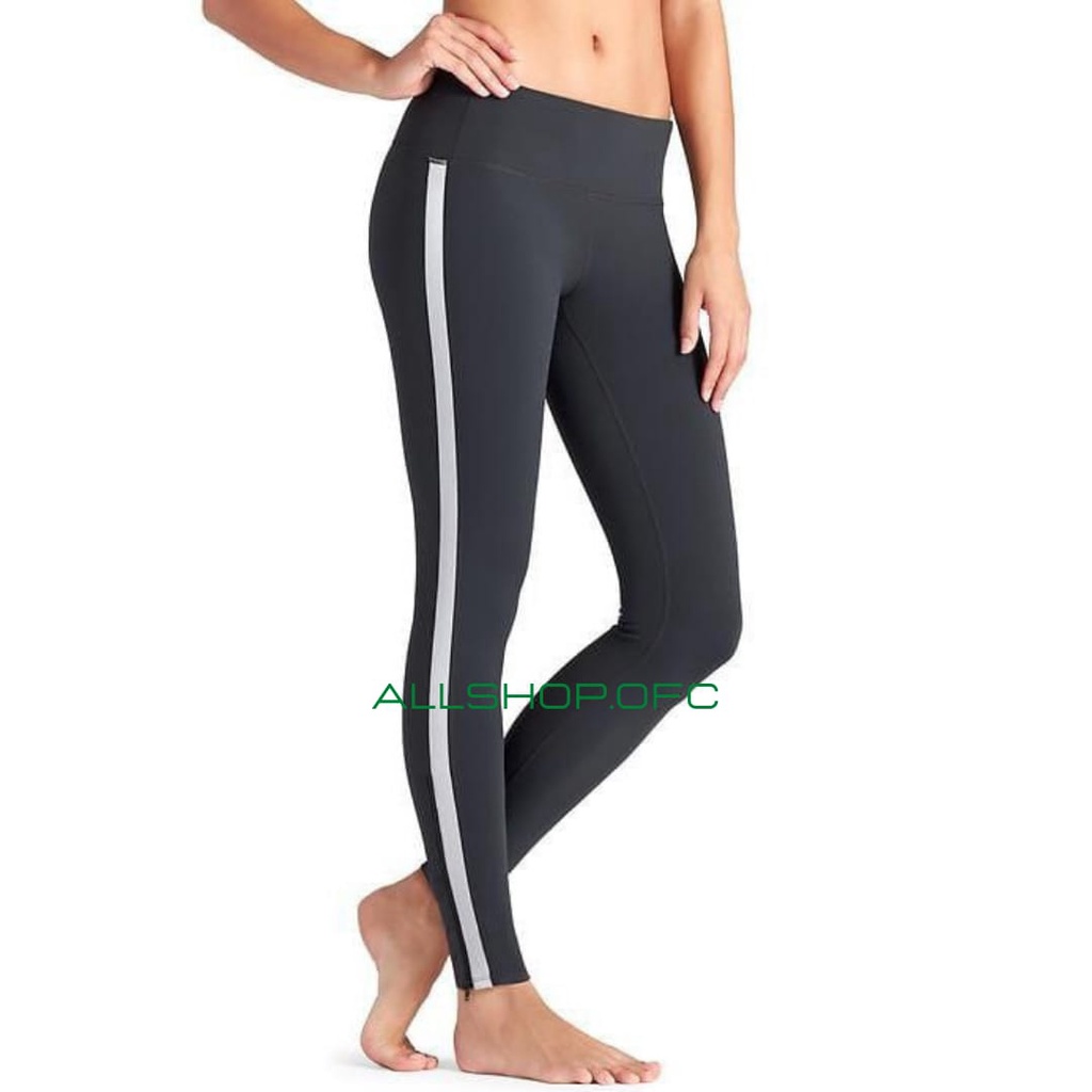 Celana Legging Leging Lejing Sport Panjang Motif Garis Standar Jumbo