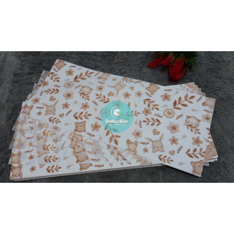 

Wrapping Paper isi 500pcs Custom Logo brand sendiri