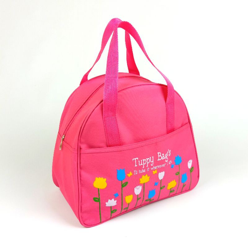 TAS POP FLOWER / TAS BEKAL MAKAN / LUNCH BAG / HAND BAG /  TAS JINJING / TAS TRAVEL / TAS SEKOLAH