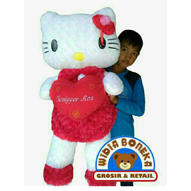 Boneka hello kitty jumbo 1 meter + [ukir nama]