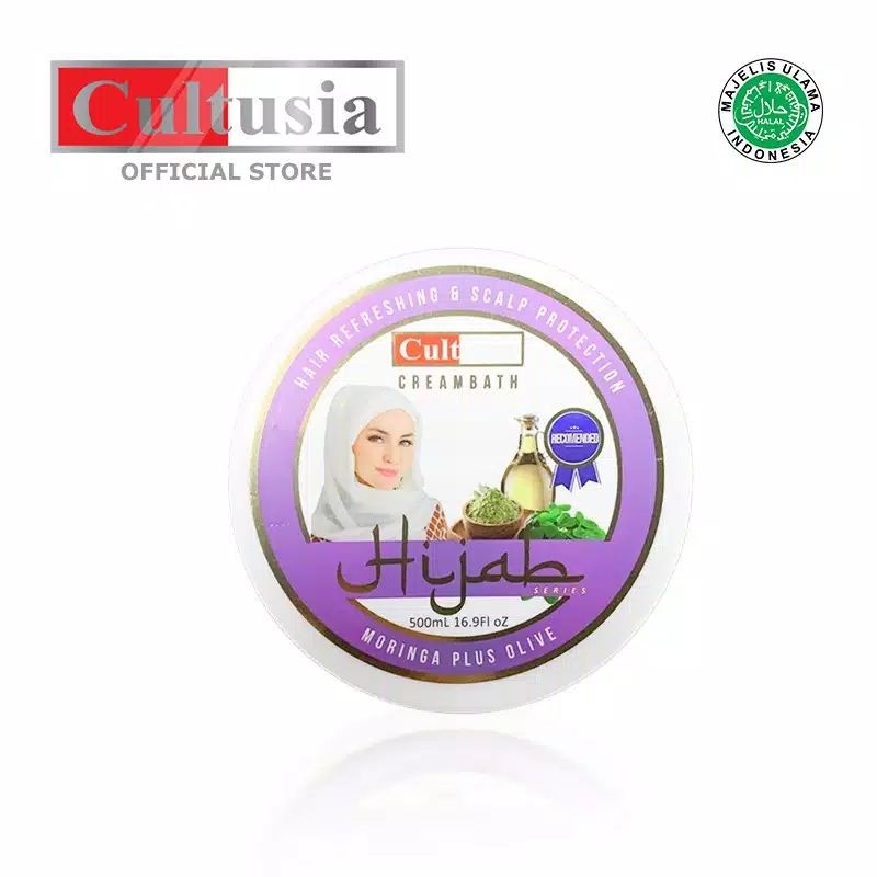 CULTUSIA CREAMBATH HIJAB MORINGA PLUS OLIVE 1000ML