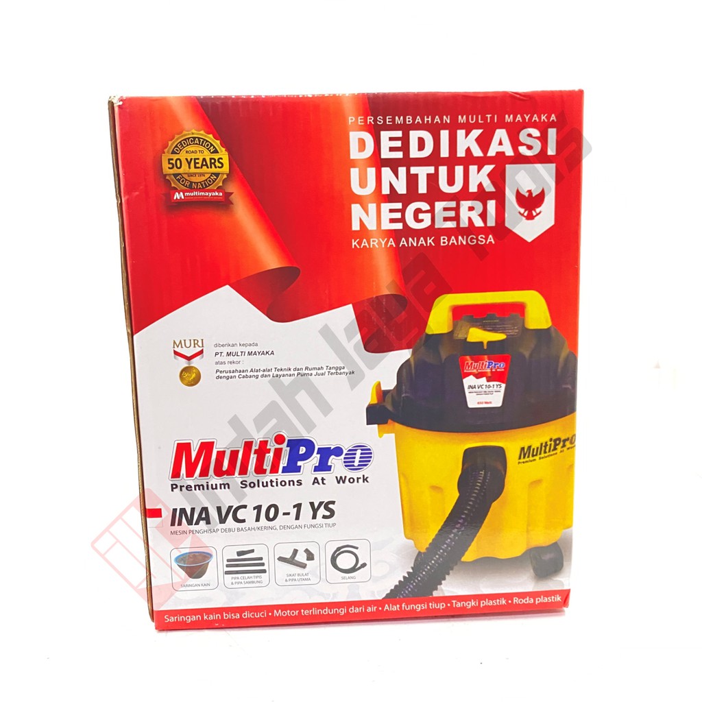 MULTIPRO VC 10-1 YS Vacuum Cleaner 3 in 1 Dry Wet Sedot Tiup Basah Kering Vacum Vakum