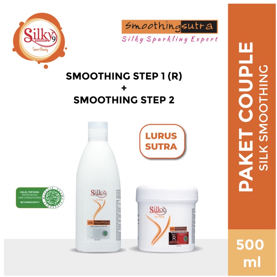 Silky9 Silk Smoothing Keratin / Smoothing Sutra seri R / N 500gr (paket Couple)