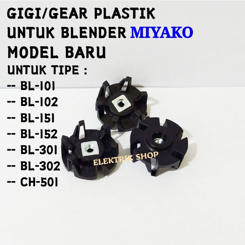 Gigi konektor plastik Original miyako model baru blender miyako BL101, BL102, bl151, bl152