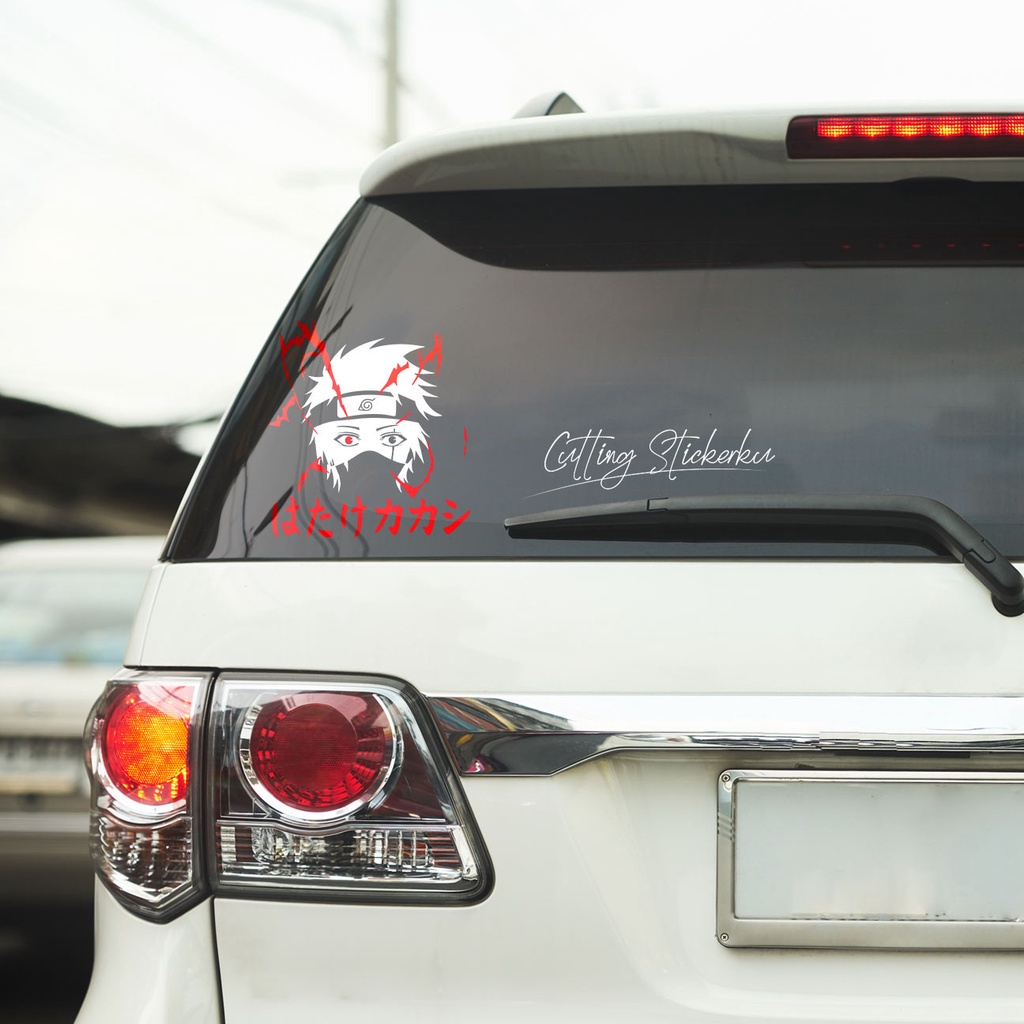 Cutting Stiker Kakashi Naruto Variasi Motor Mobil Sticker Timbul Keren Nyala Dasbor Spakbor Visor Body Kaca Helm Laptop Hologram Reflective Tahan Air Bodi Samping Nama Jepang Scoopy Vario Beat NMAX PCX Vespa Aesthetic Pickup Anime Windshield Kustom Modif