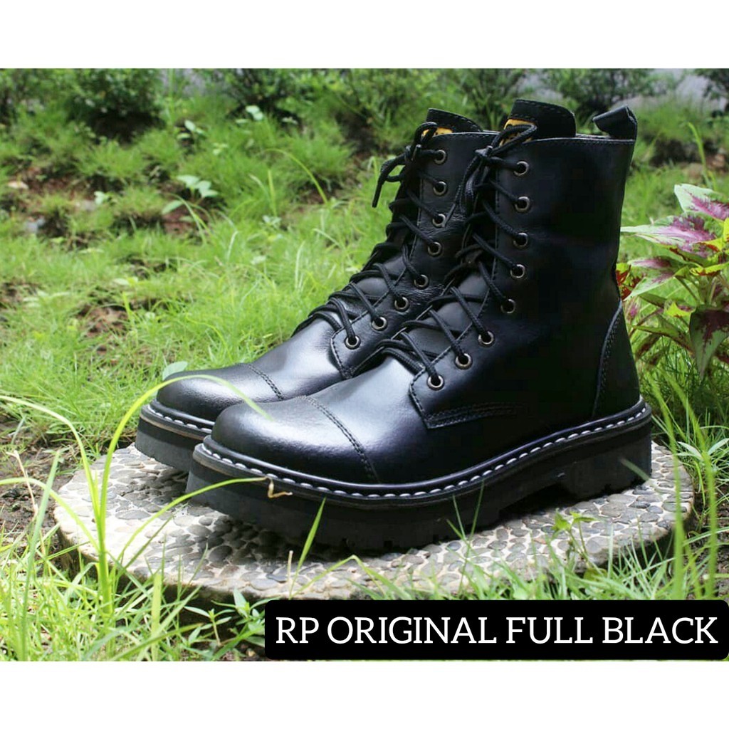 BLACK MASTER ISLAND 8 HOLD [ BM / RP ORIGINAL ] Sepatu Rock N Roll Boots Pria Original Boot Men