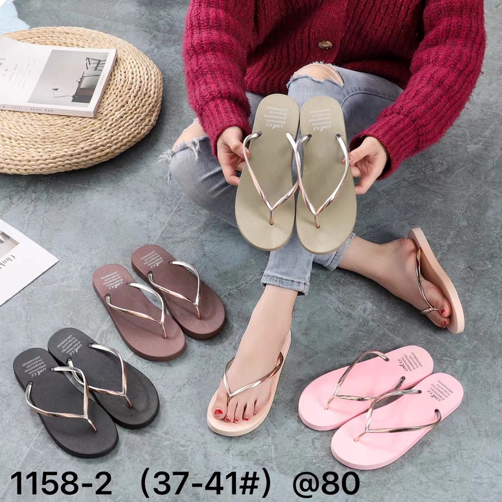 SANDAL JEPIT IMPORT PREMIUM LUNA SANDAL WANITA LINE TX 1158-2